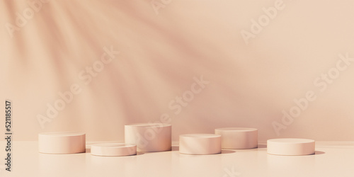 Abstract background, mock up scene with podium geometry shape for product display. 3D rendering