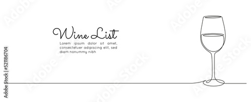 Continuous one line drawing of glasses of red wine. Minimalist menu concept and celebrate toast and cheering drink in simple linear style. Editable stroke. Doodle Vector illustration
