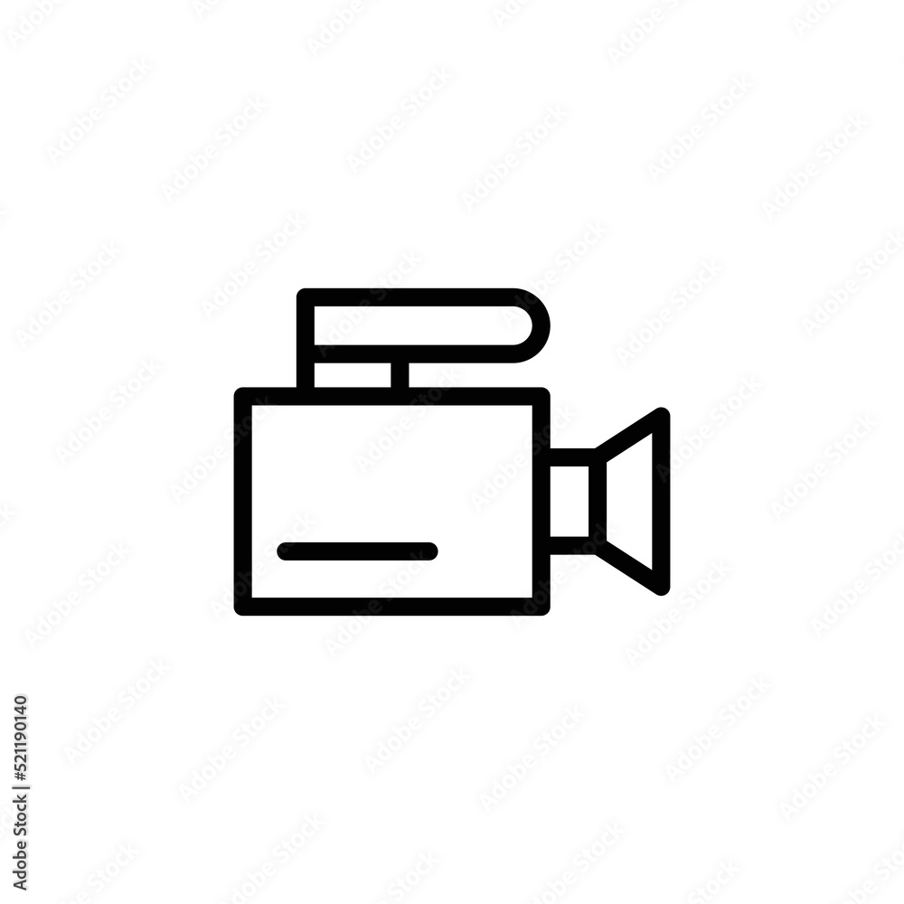 Movie Icon, Video Sign, Film Icon Sign Vector Isolated on White Artboard Movie Icon, Video Sign, Film Icon Sign Vector Isolated on White Artboard