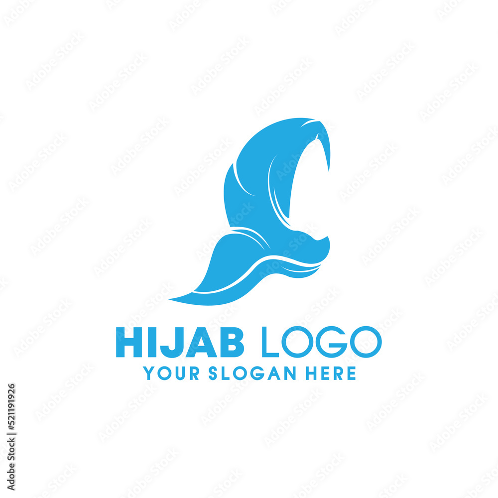 Hijab logo woman template design Hijab logo woman template design
