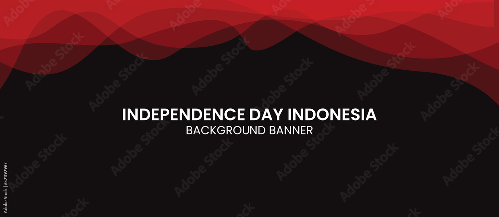 Indonesia's 77th independence day celebration background banner suitable for website and social media platform