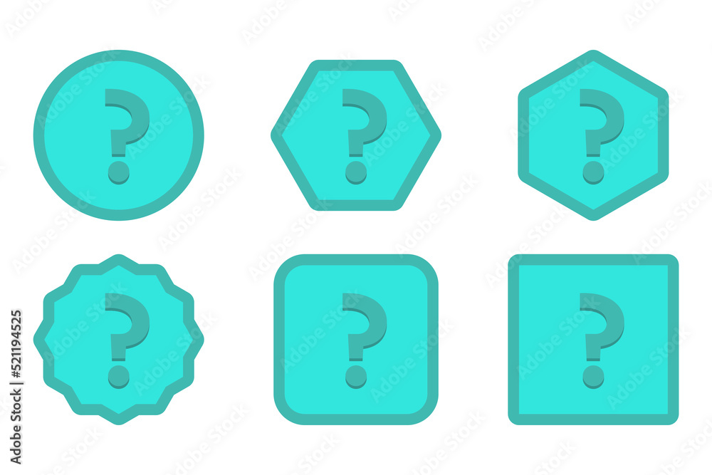 Question mark, FAQ sign, Help symbol, vector mark symbols light blue style. Question mark Icon Set. Question mark, FAQ sign, Help symbol, vector mark symbols light blue style. Question mark Icon Set.