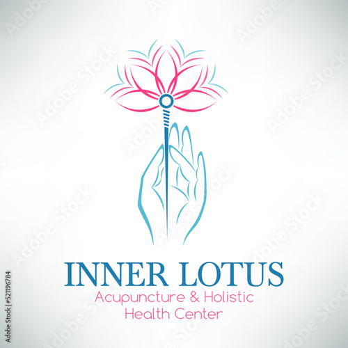Acupuncture logo design.