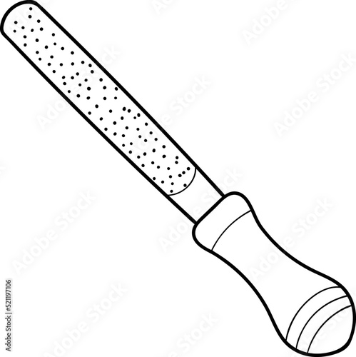 Hand drawn rasp icon. Elements for coloring. Doodle vector