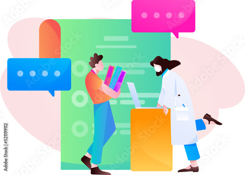 Doctor epidemic prevention and anti epidemic flat vector concept operation illustration
