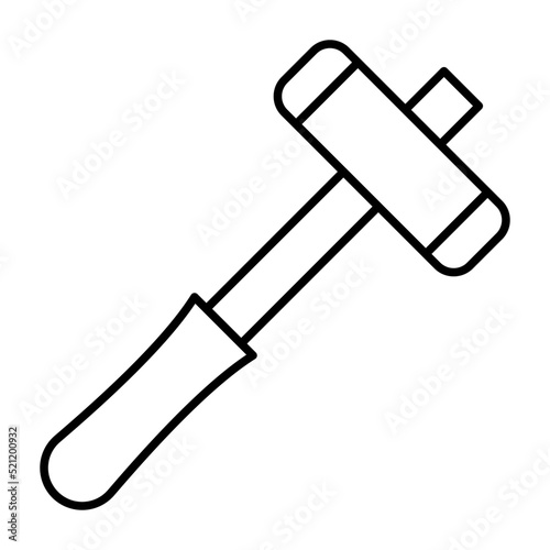 Medical Hammer Line Icon