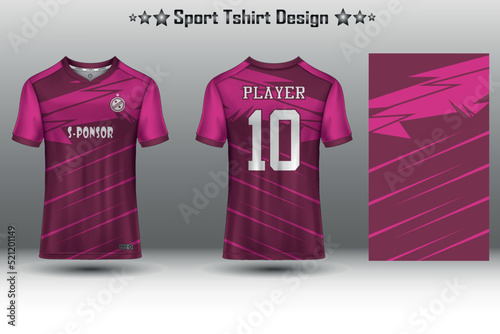 Football jersey mockup, soccer jersey mockup, cycling jersey mockup and sport jersey mockup with abstract geometric pattern Free Vector