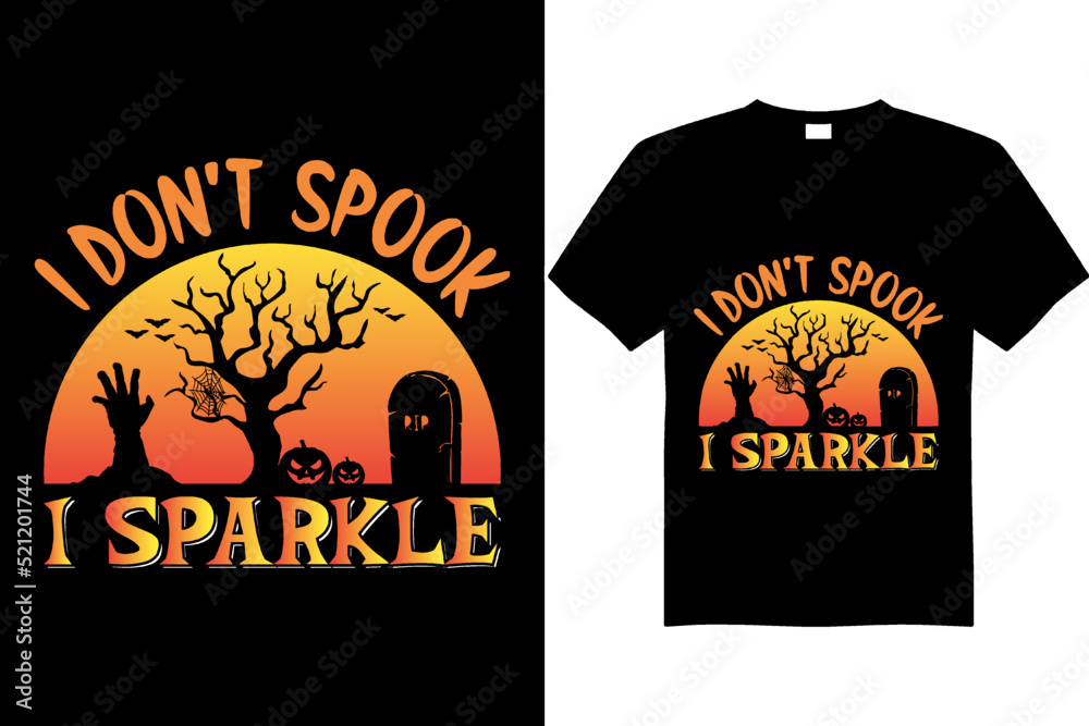 Halloween t-shirt design vector file spooky funny horror teacher nurse grandpa mom dad scary witch t shirt design