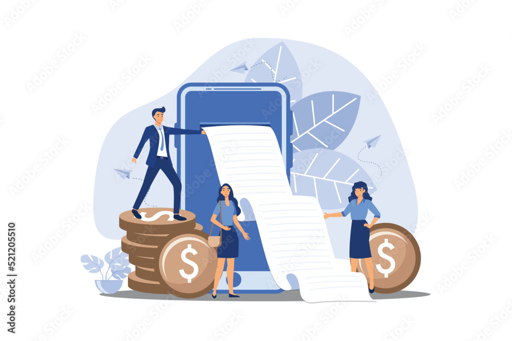 Online payment or mining process, web banners.payment by card, check issued from gadget, flat design modern illustration Online payment or mining process, web banners.payment by card, check issued from gadget, flat design modern illustration