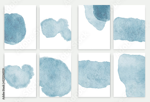 Watercolor abstract aquamarine background, watercolour blue texture.