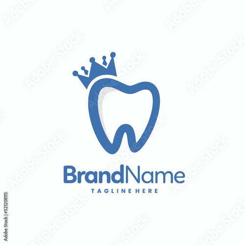 tooth logo with crown sign