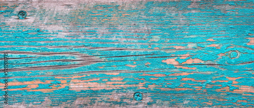 blue paint, old wood plank