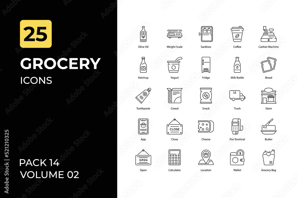 Grocery icons collection. Set contains such Icons as shopping, store, and more