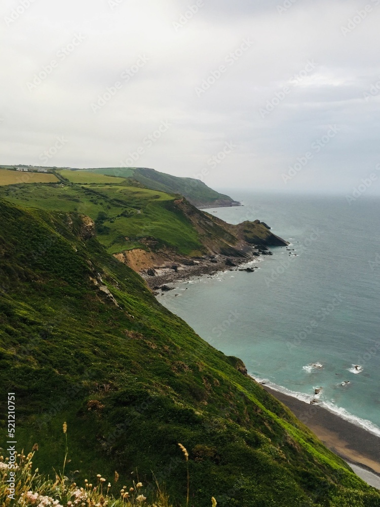 Wall Mural Scenery of Chevron Fold in Widemouth, Cornwall, the UK