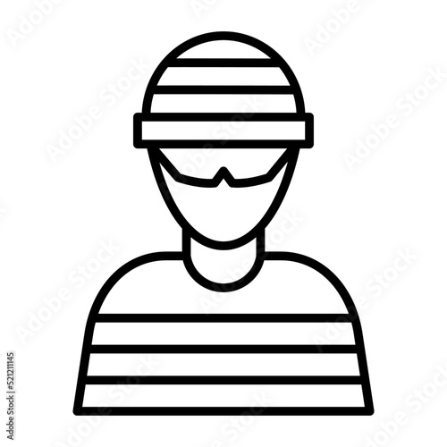 Criminal Line Icon