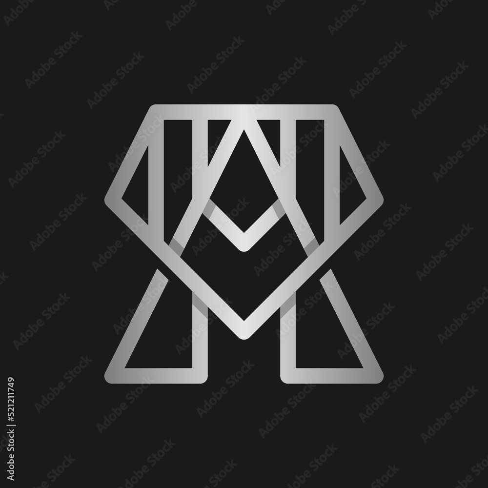 Diamond Logo Concept sign icon symbol Design. Diamond combine with Letter A. Vector illustration logo template Diamond Logo Concept sign icon symbol Design. Diamond combine with Letter A. Vector illustration logo template