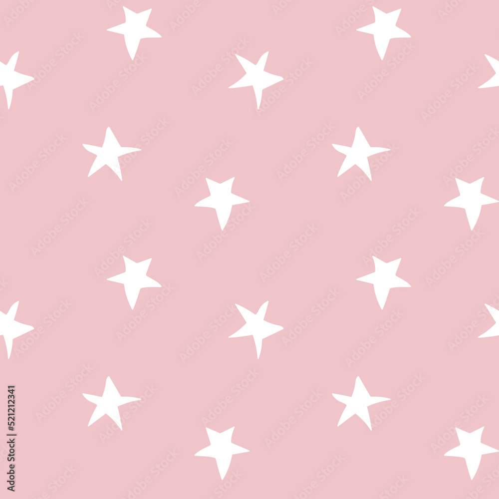 Star brush stroke seamless pattern design Star brush stroke seamless pattern design