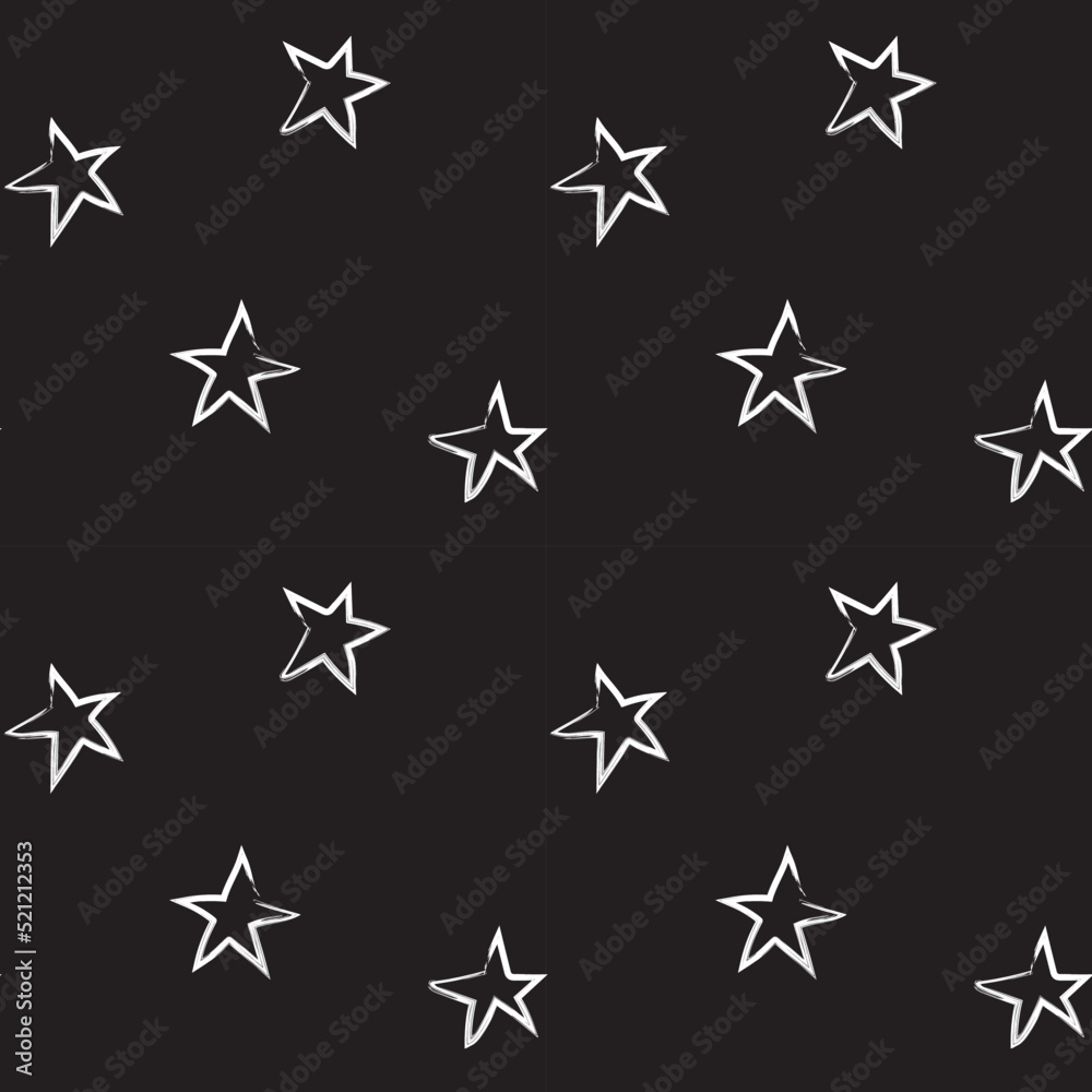 Star brush stroke seamless pattern design Star brush stroke seamless pattern design