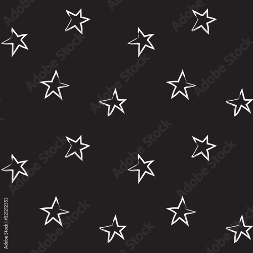 Star brush stroke seamless pattern design