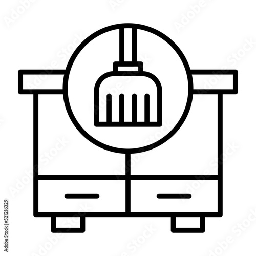 Dusting Line Icon
