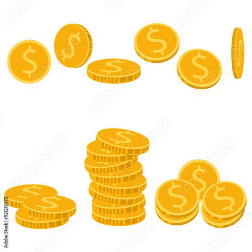Golden coins