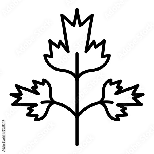 Parsley Line Icon