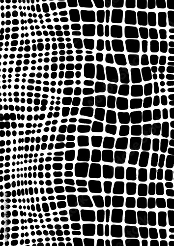 Mono design print on plain grounds