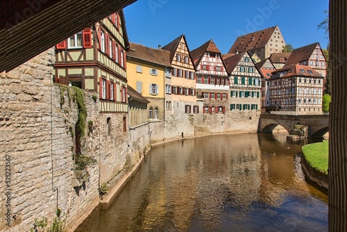 Old half-timbered houses Schwabisch Hall photo