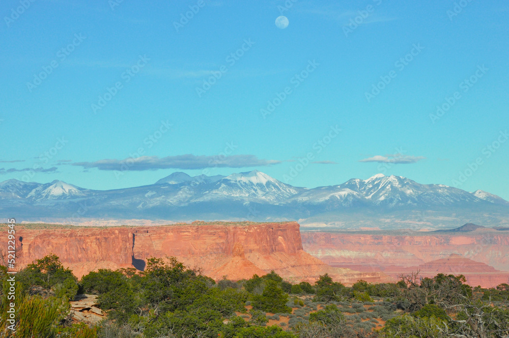 National park with mountains in background