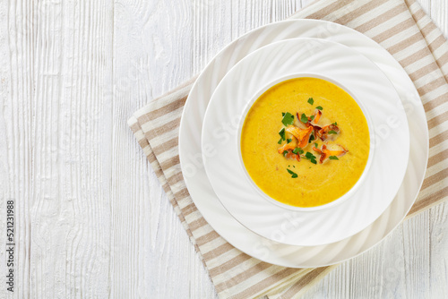 Kanttarellikeitto Finnish Chanterelle Soup in bowl