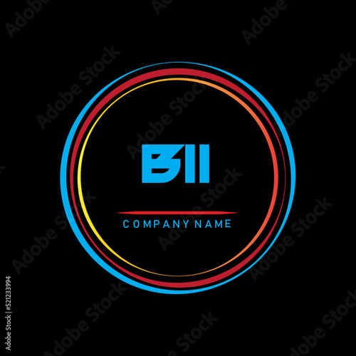 BII letter logo design for company ,B I I creative vector design ,B I I luxurious logo ,BIA letter logo design