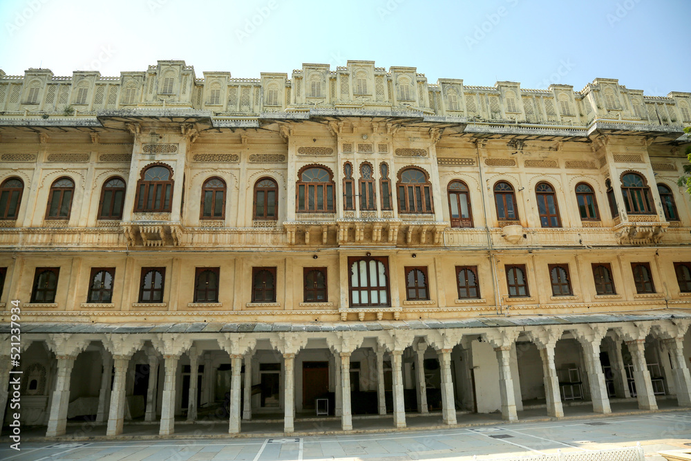 Udaipur Palace Inner Side View Very Beautiful Queens Accommodation Tourist Place Udaipur Rajasthan