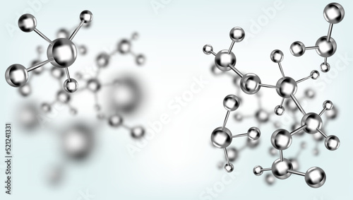 Abstract molecules design. Vector illustration.