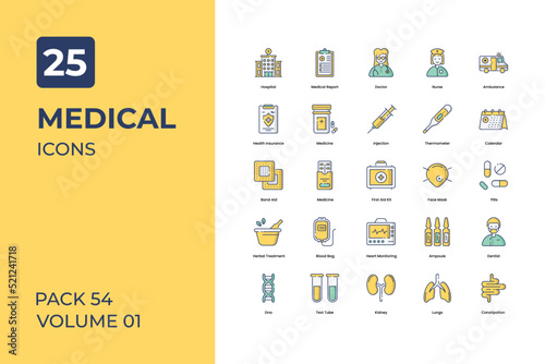  Medical icons collection. Set contains such Icons as bandge, hospital, medical, and more