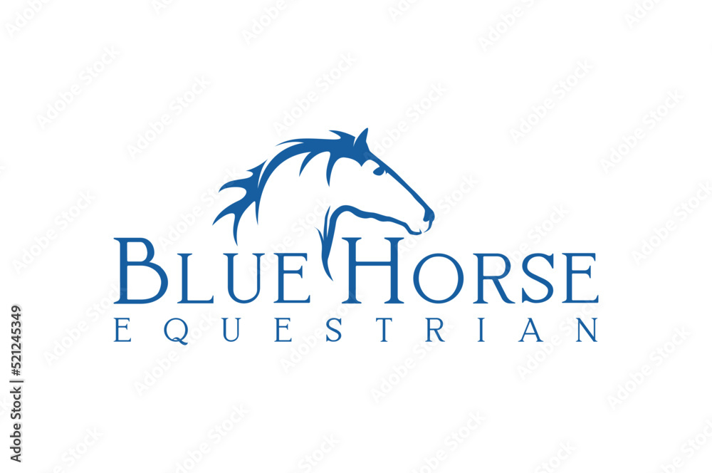 Horse ranch logo design equestrian icon symbol silhouette animal illustration Horse ranch logo design equestrian icon symbol silhouette animal illustration
