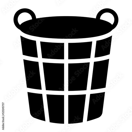 basket glyph icon
