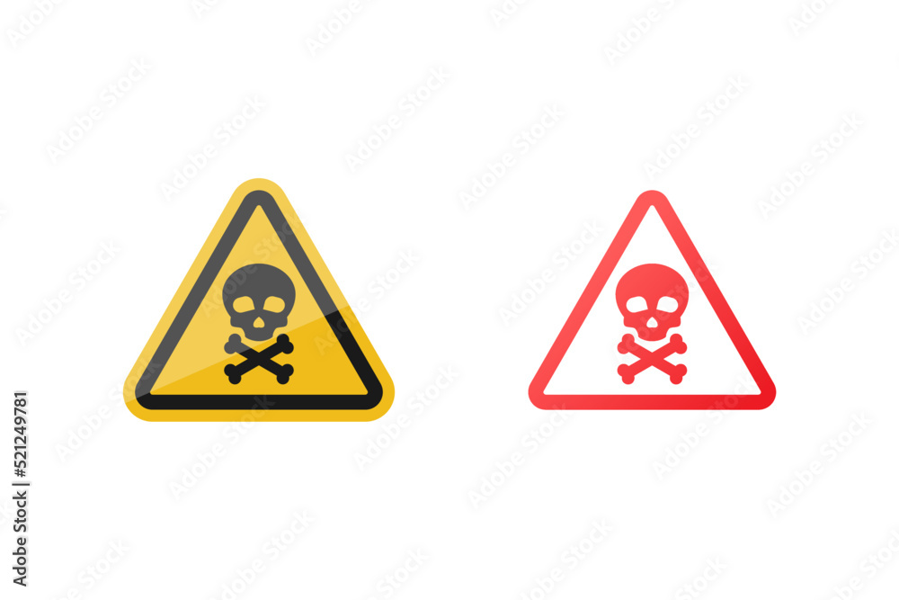 Danger icon sign vector design on white background Danger icon sign vector design on white background
