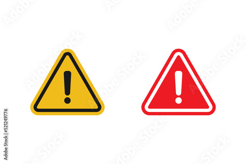 Warning icon sign vector design on white background