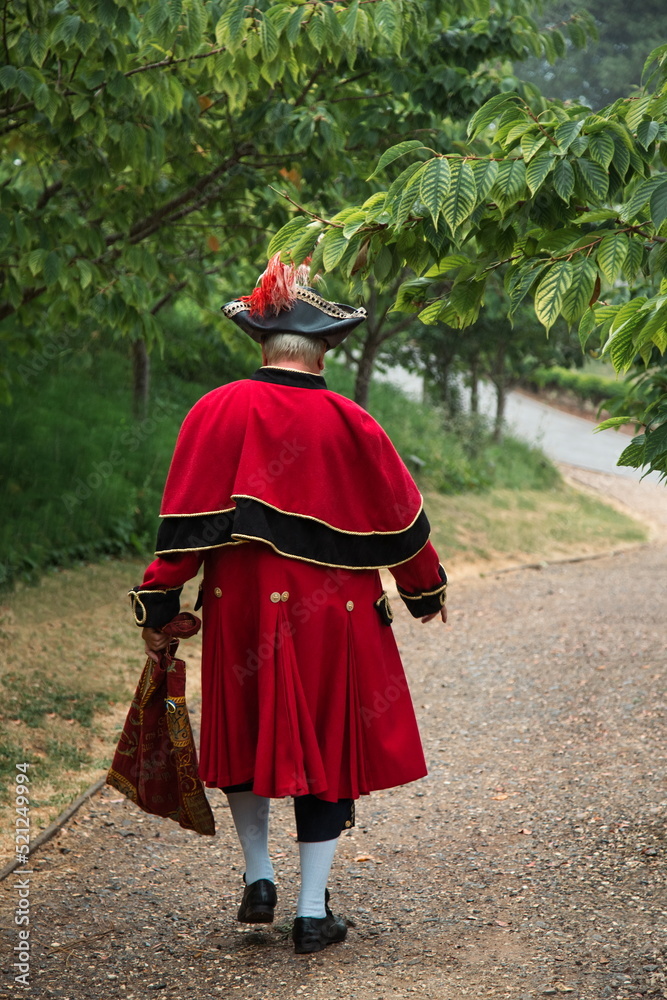 Historic red coat from 17th century