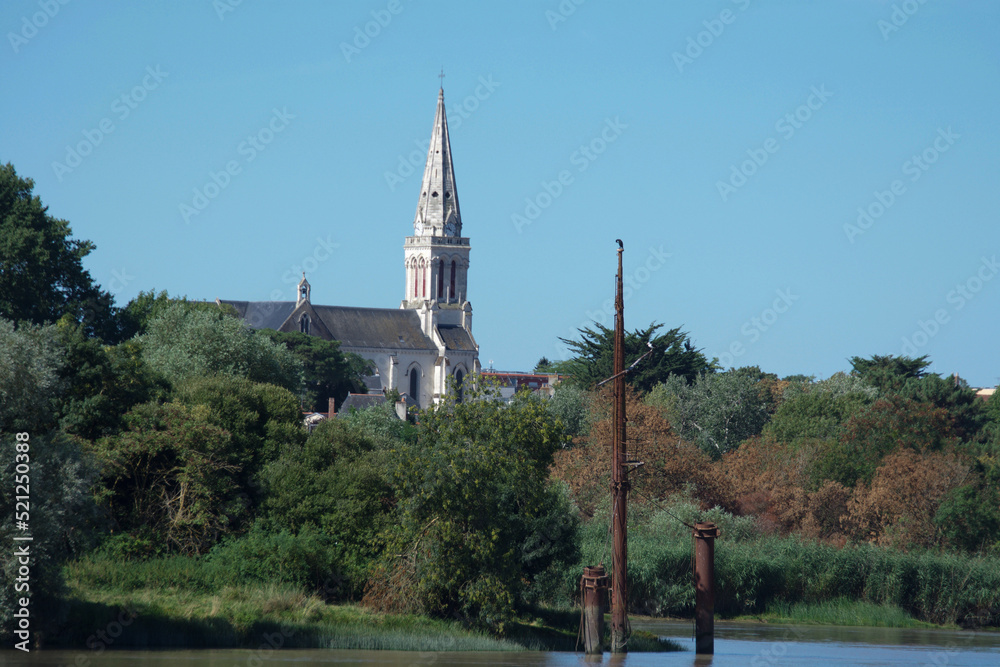 Church of Pellerin. , Estuary of the loire river, France