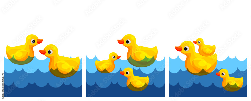 A family of ducks.