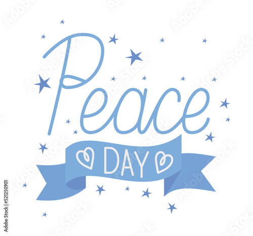 peace day lettering