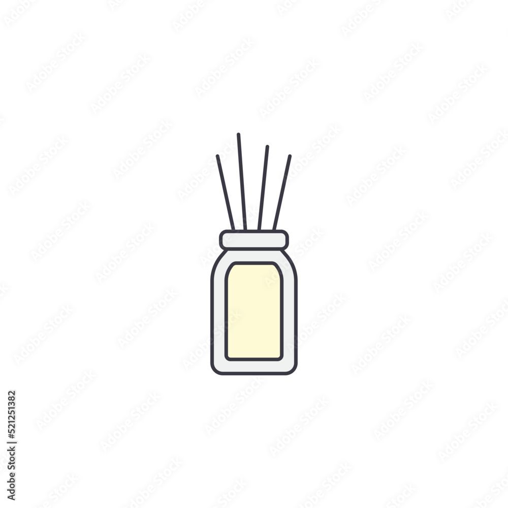 spa sticks icon in color, isolated on white background spa sticks icon in color, isolated on white background