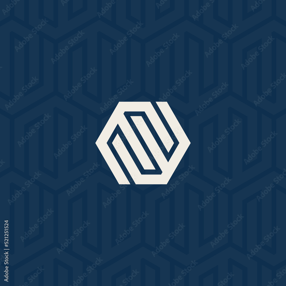 MW logo with background pattern design Stock Vector | Adobe Stock