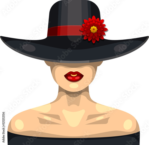Woman in a hat.