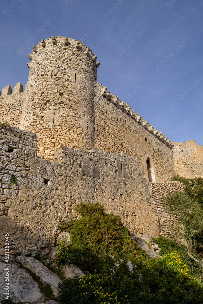 castillo de Santueri, siglo XIV, Felanitx, Sierra de Levante, Mallorca, balearic islands, spain, europe