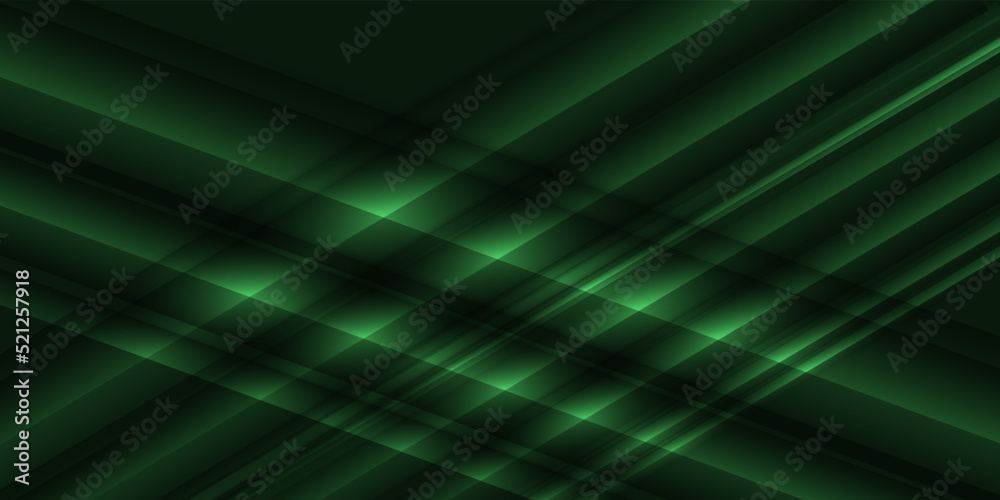 Fototapeta premium Abstract green background with light