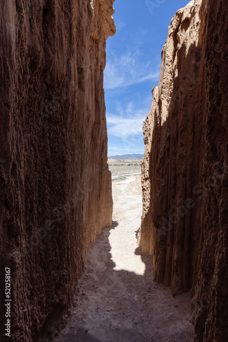 Rock Formation in the desert of American Nature Landscape. Cathedral Gorge State Park, Panaca, Nevada, United States of America. Background