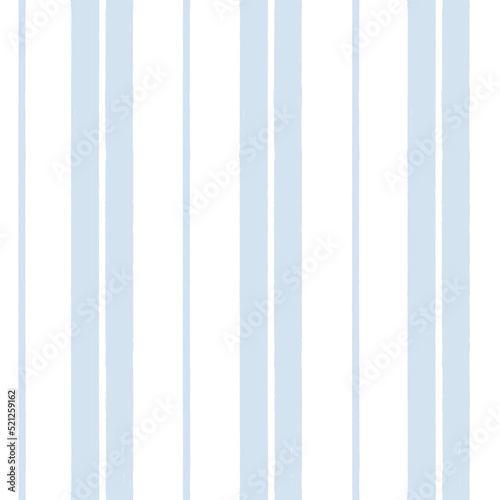Blue stripes pattern, classic striped seamless background, Hand drawn brush strokes. vector stripes, cute paintbrush line backdrop
