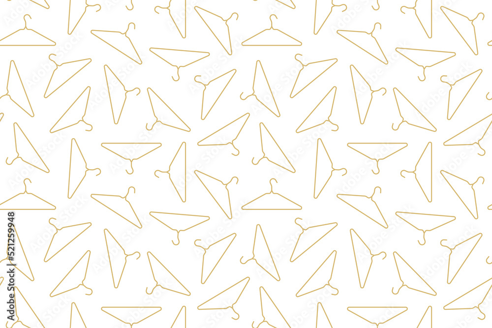 golden seamless pattern with cloth hanger, great for wrapping, textile, wallpaper, greeting card- vector illustration golden seamless pattern with cloth hanger, great for wrapping, textile, wallpaper, greeting card- vector illustration